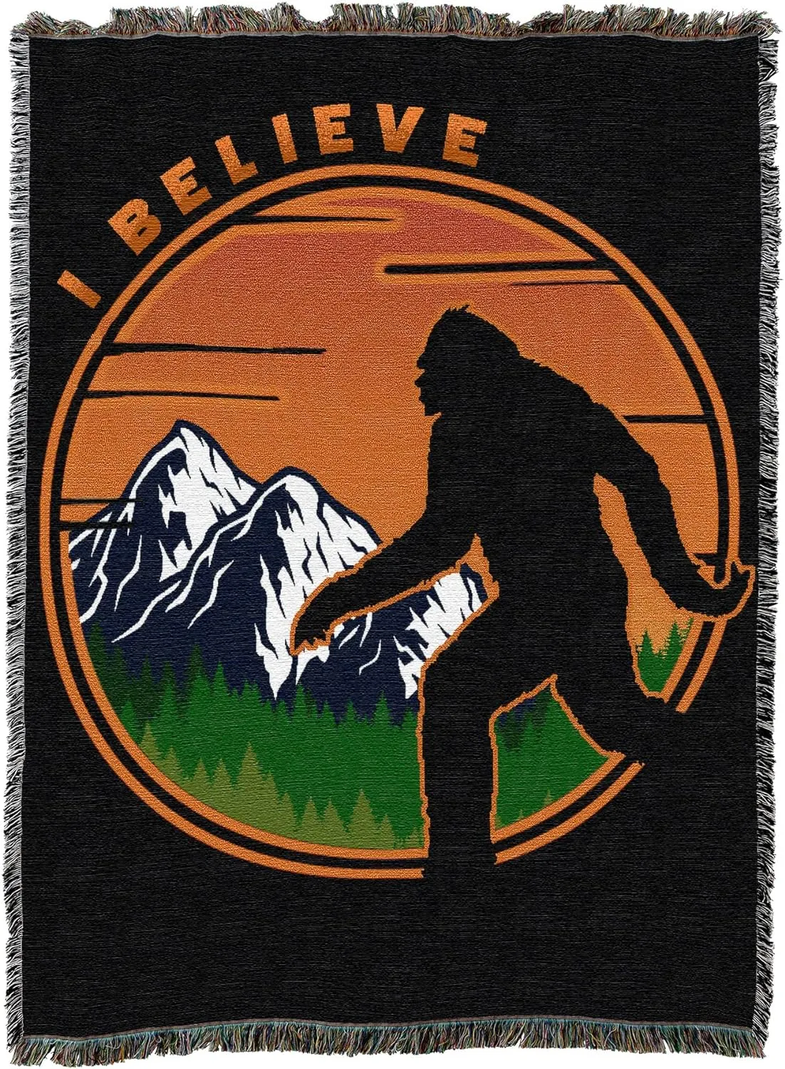 I Believe in Squatch Tapestry Blanket