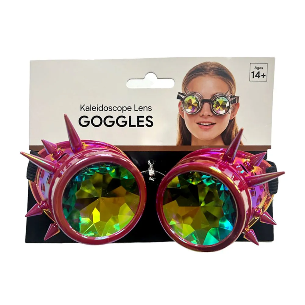 iLLASPARKZ Kaleidoscope Lens Steampunk Elastic Goggles