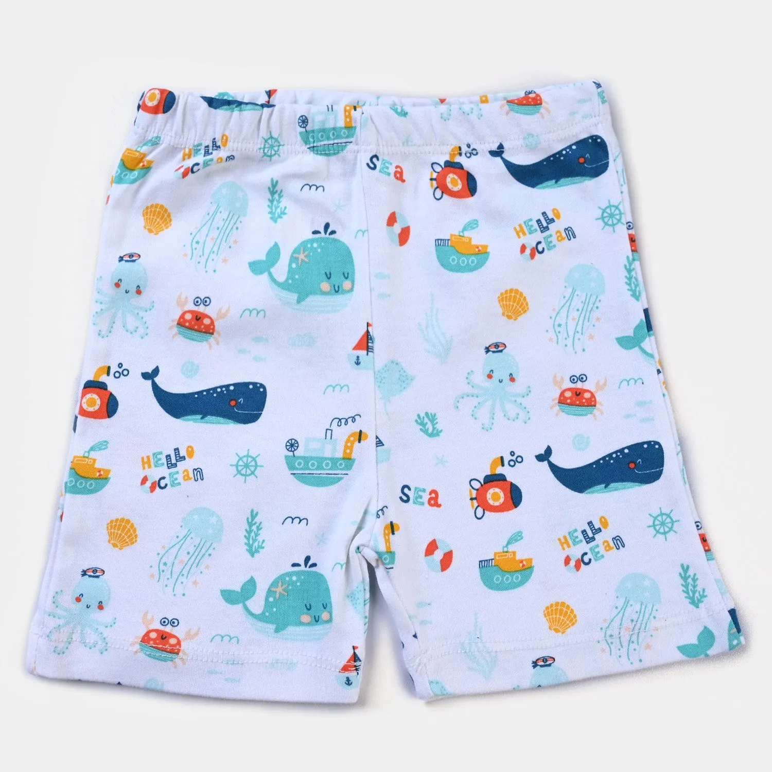 Infant Boys Cotton Poplin 3 Piece Short Set-mIX