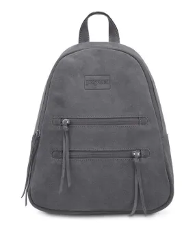 Jansport - Half Pint Leather Mistral Grey Mini Backpack