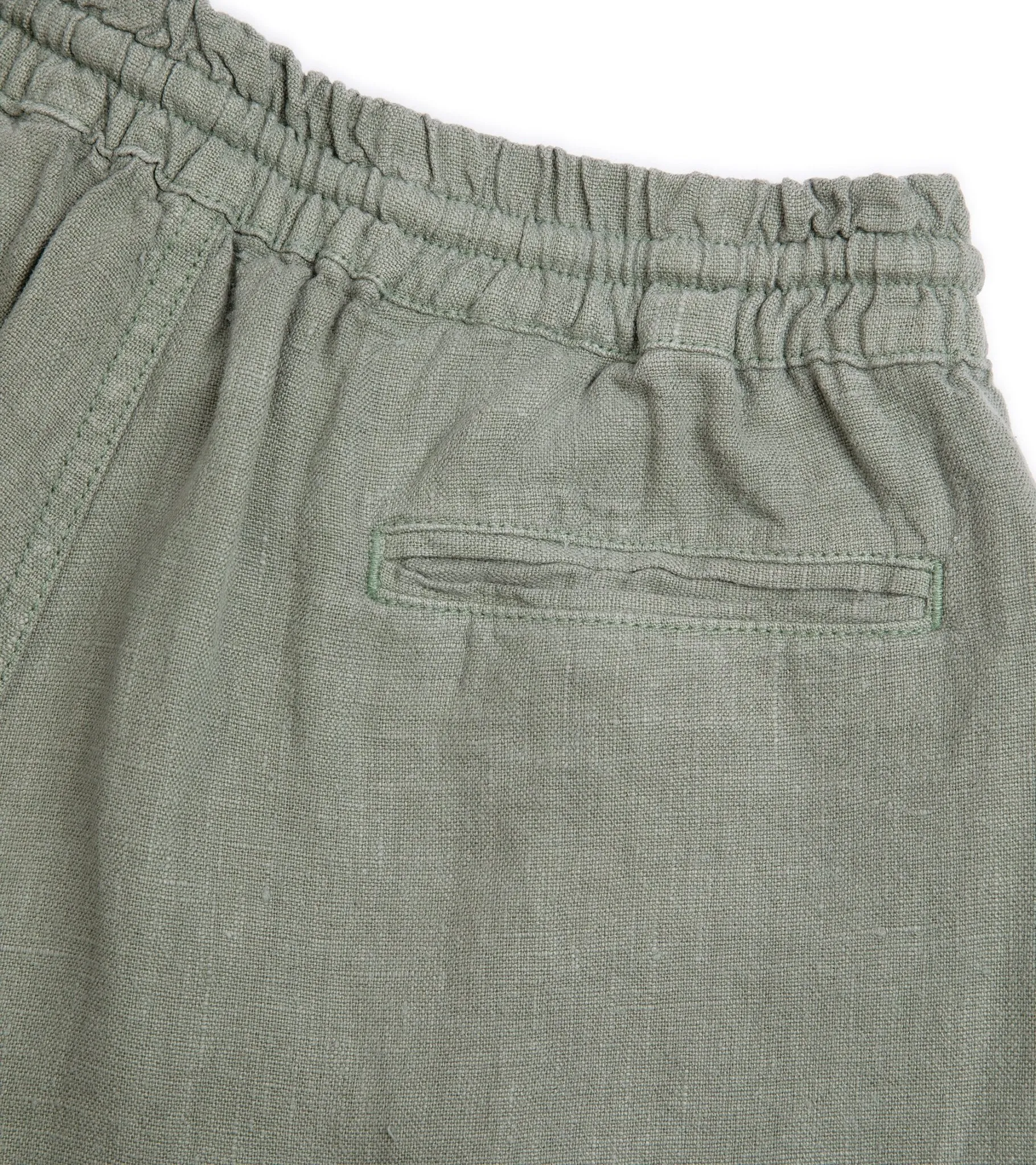 La Paz Pestena Linen Shorts: Bay Green