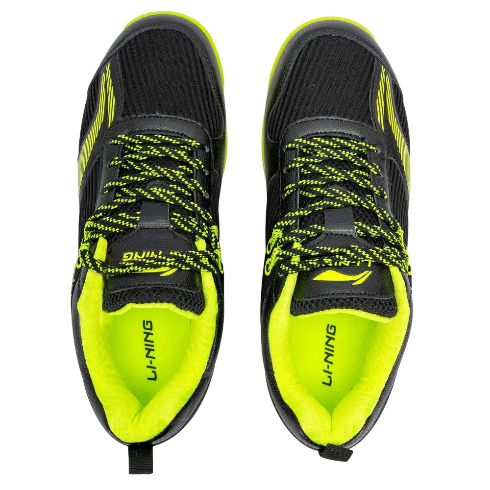 Li-Ning Men's Attack Pro IV Badminton Shoe (Black/Lime)