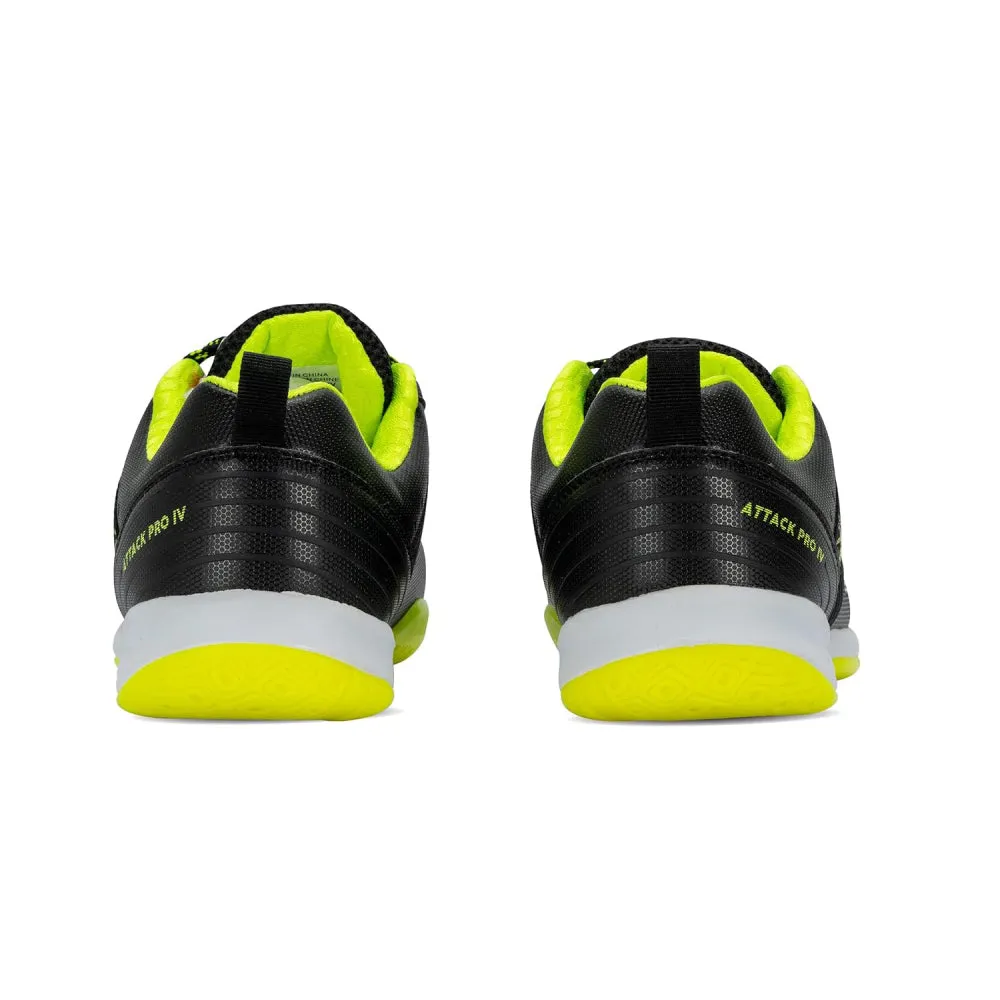 Li-Ning Men's Attack Pro IV Badminton Shoe (Black/Lime)