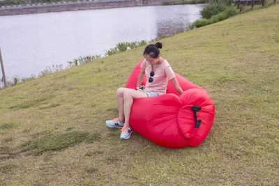 Light Portable Sleeping Bag Waterproof Air Inflatable Lazy Sofa Camping Sleeping Bed