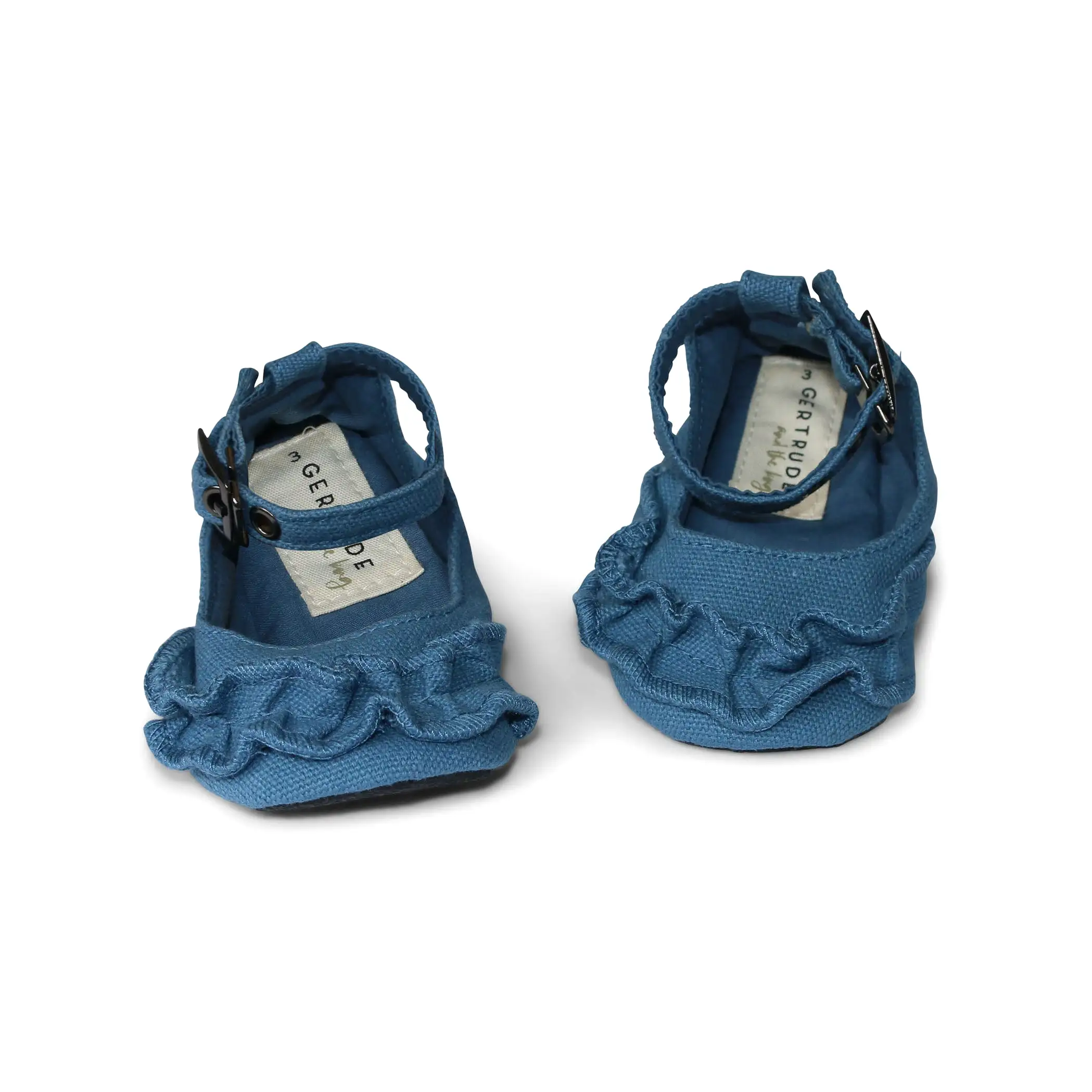 Marine Ruffle Mary Janes