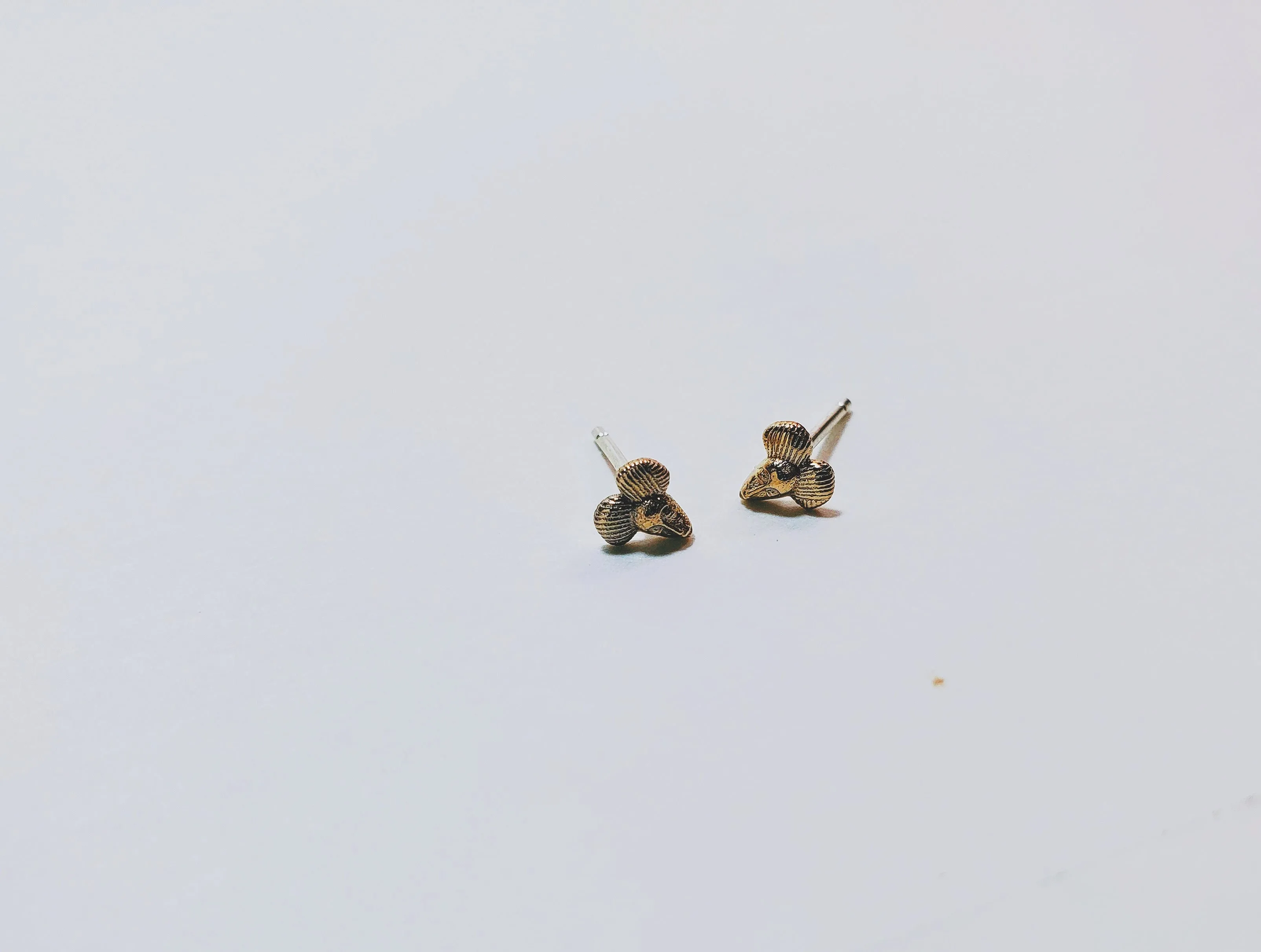 Mini Mask Studs * also in 14k *