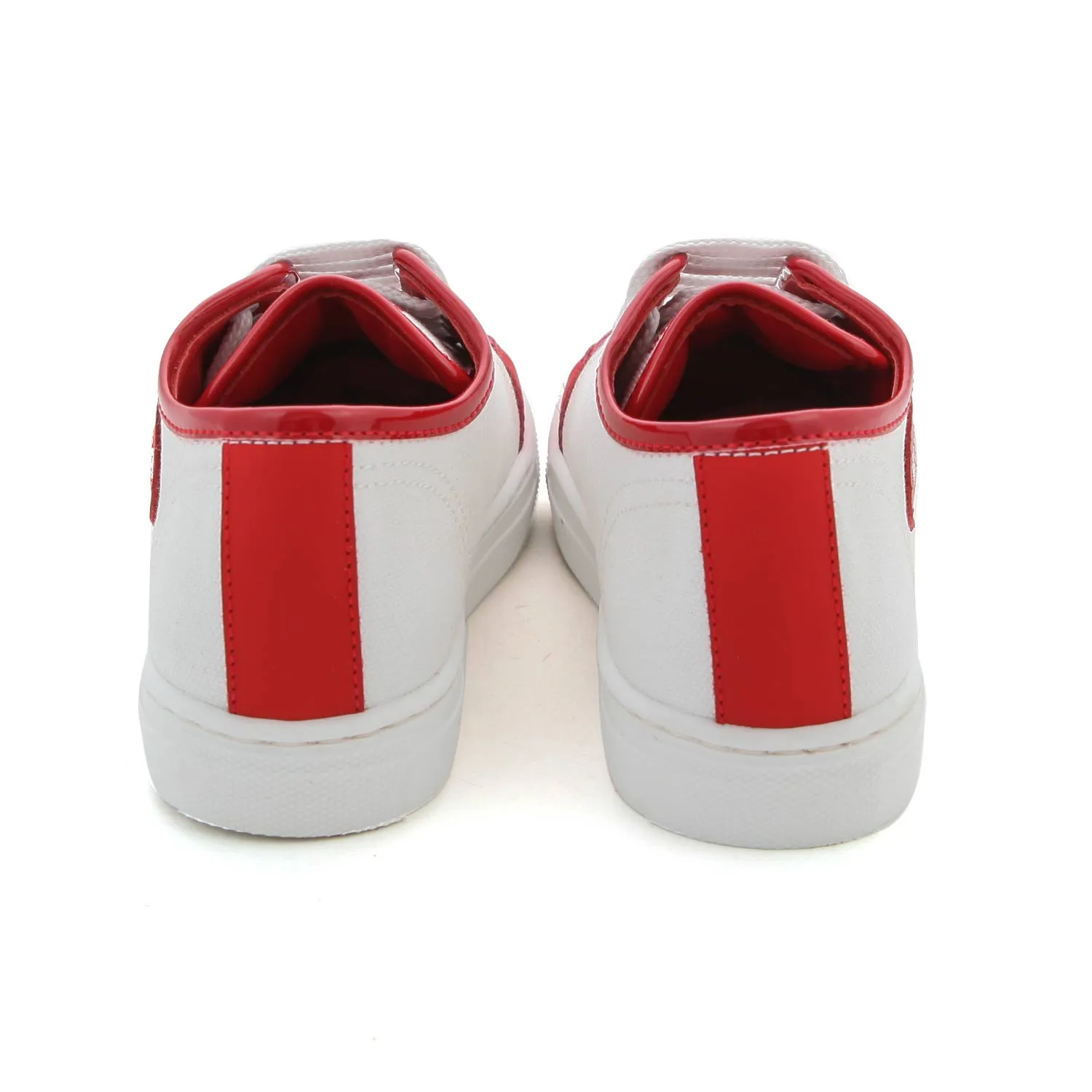 Moschino White And Red Sneaker For Baby Girls