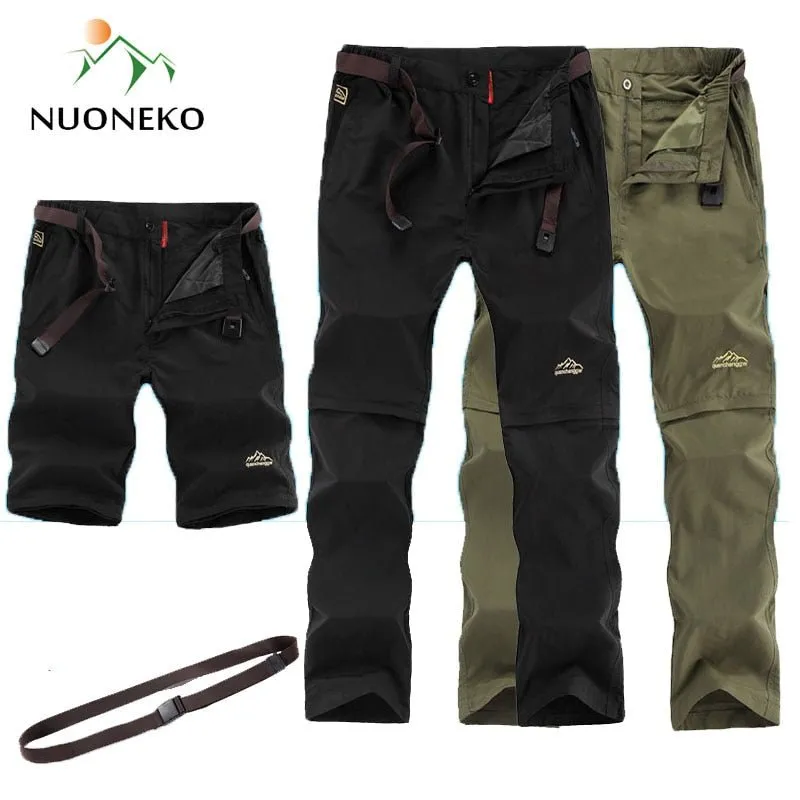 Pantalon de randonnée 2 en 1 à séchage rapide pour homme NUONKEO - PN10