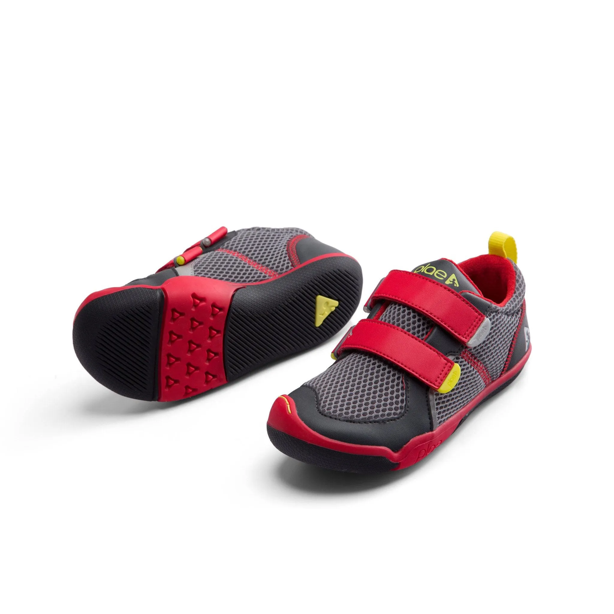 PLAE Kids TY Eco Red / Steel Sneaker Shoes