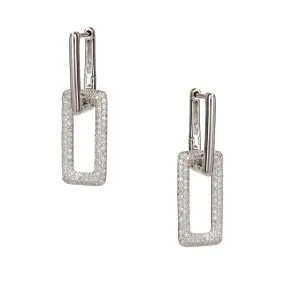 Rectangle Ice Earrings