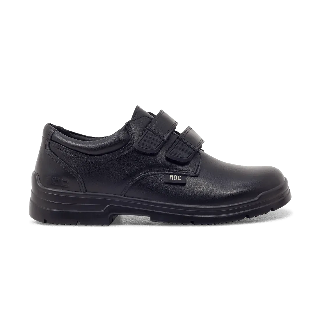 ROC BOOTS JUNIOR ROCKET VELCRO BLACK LEATHER SHOES