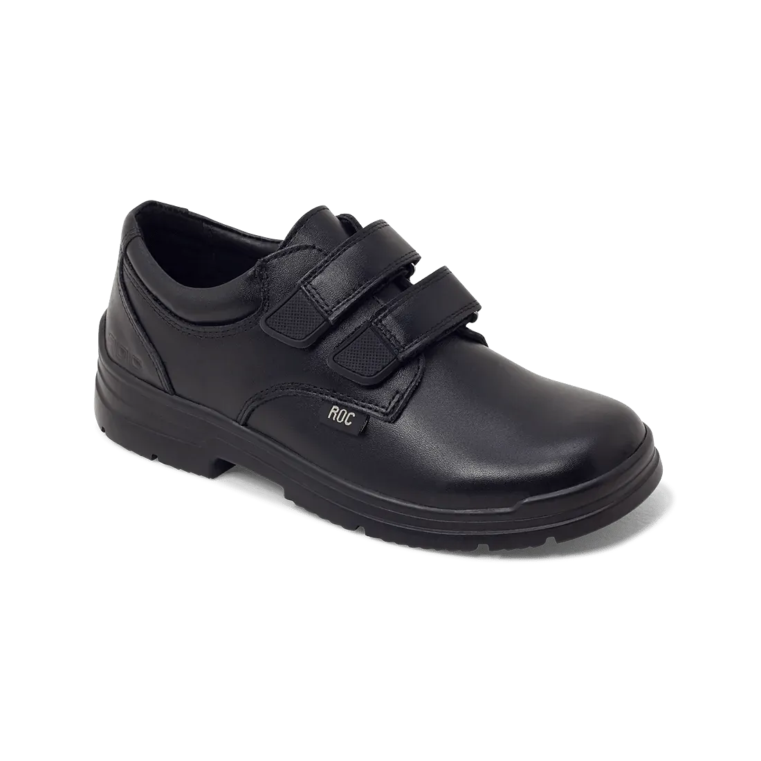 ROC BOOTS JUNIOR ROCKET VELCRO BLACK LEATHER SHOES