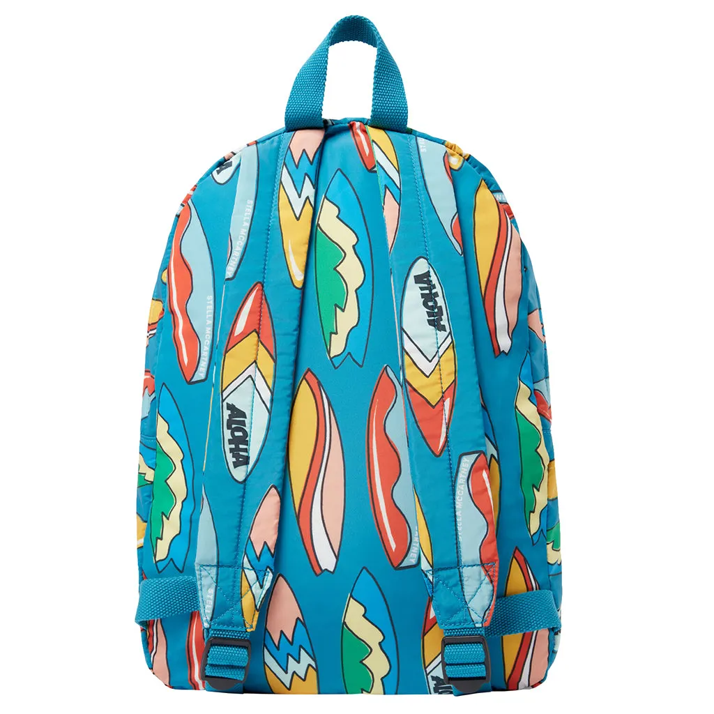 Stella McCartney Child Backpack With Surfboards Print Blue