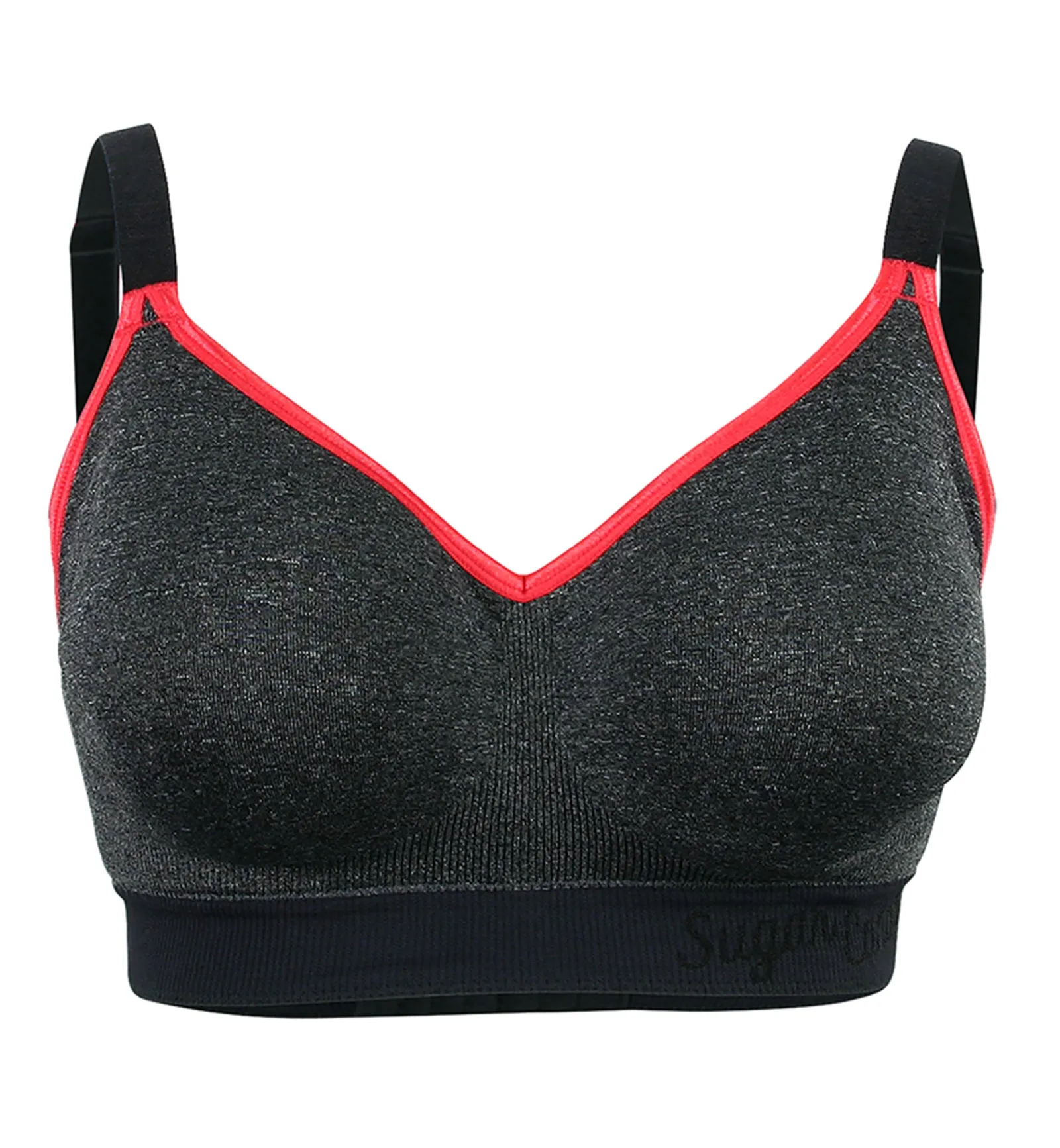 Sugar Candy by Cake Crush Seamless Fuller Bust Everyday Softcup Bra (28-8008) - Charcoal