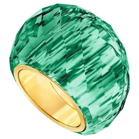 Swarovski NIRVANA Ring Green, Gold-tone finish, Medium 55/7 -5432202