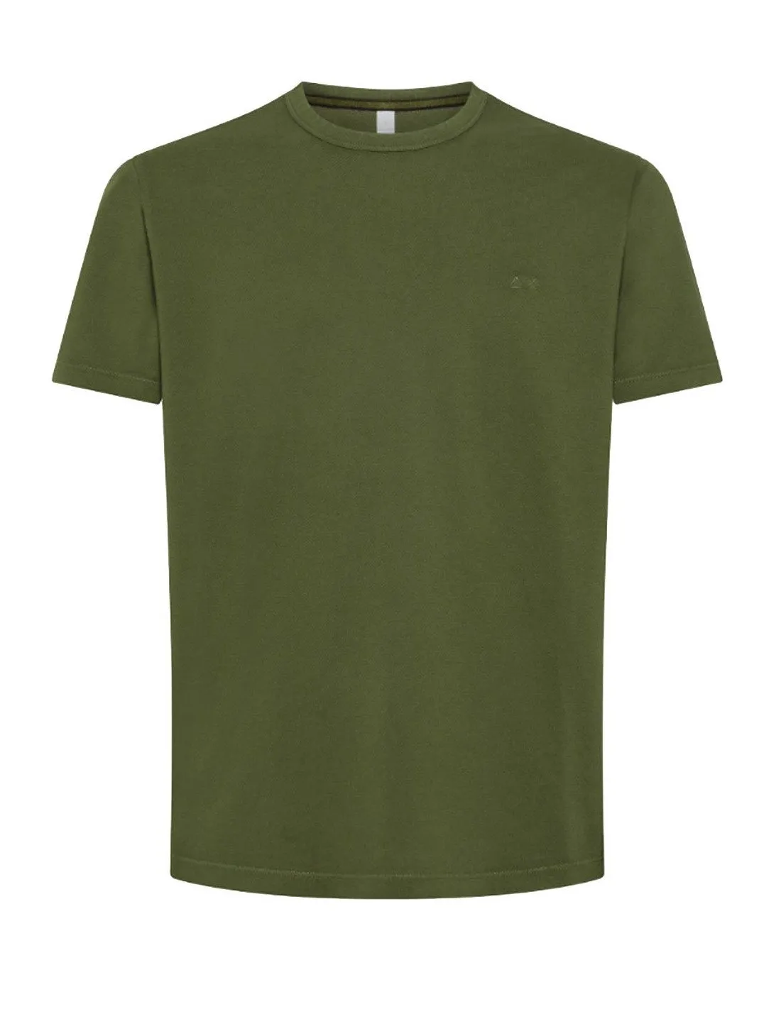 T-shirt Sun68 uomo Cold dyed T34127 verde