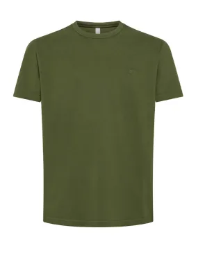 T-shirt Sun68 uomo Cold dyed T34127 verde