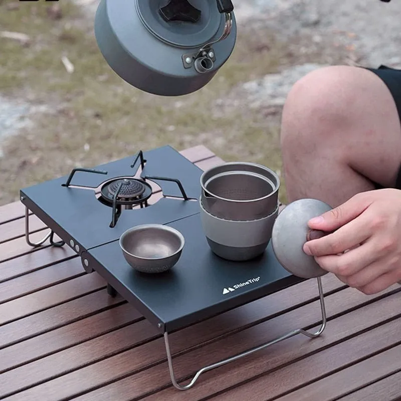 Table de camping portable pour cuisinière à gaz Into - Shine Trip