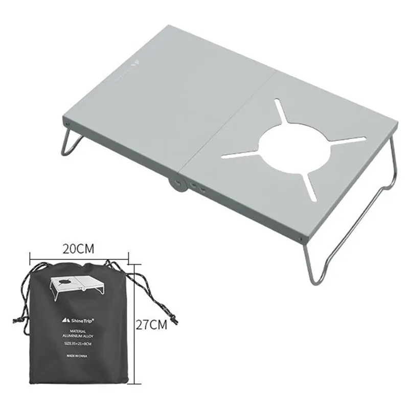 Table de camping portable pour cuisinière à gaz Into - Shine Trip