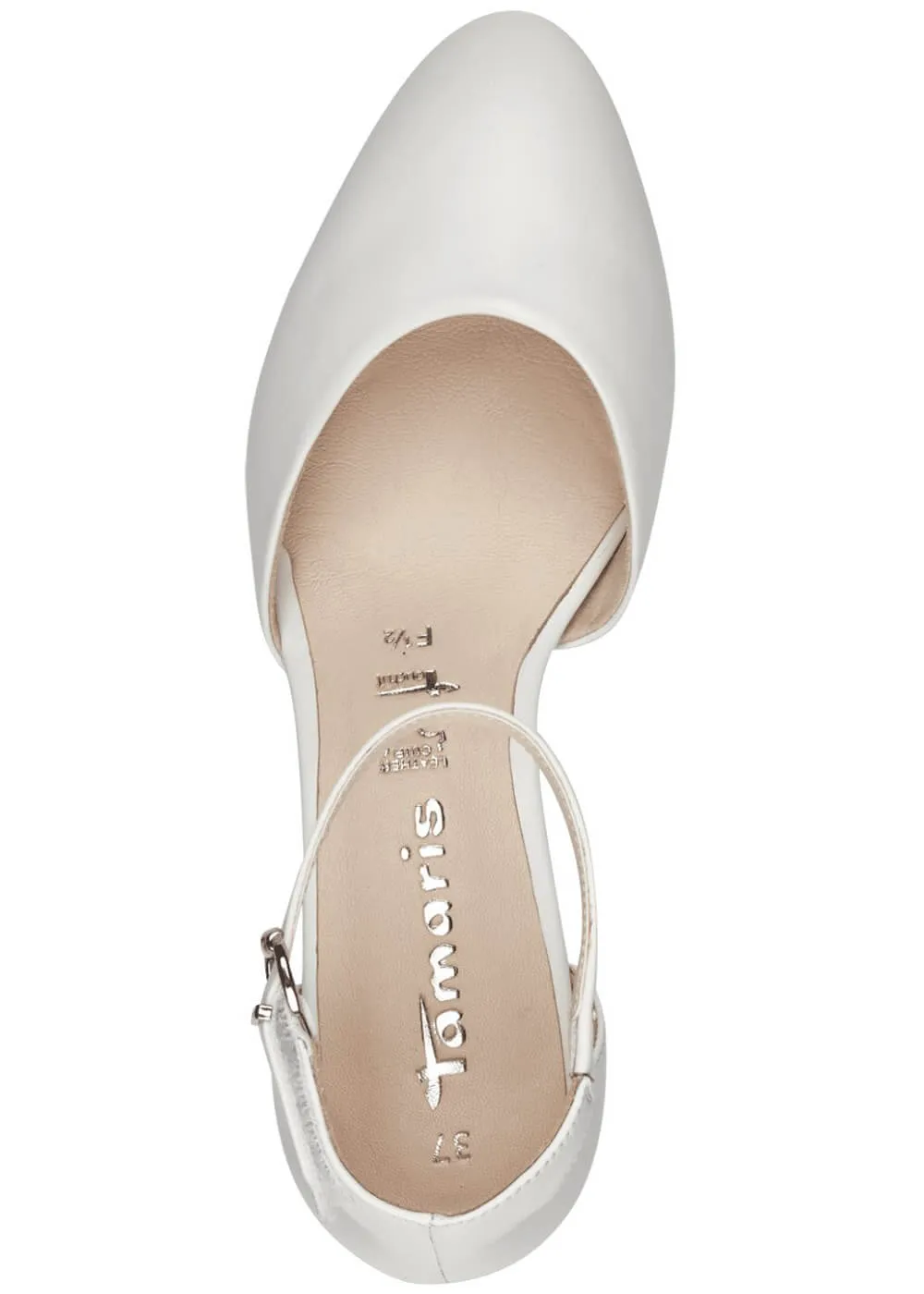 Tamaris May Leren 50's Pumps White