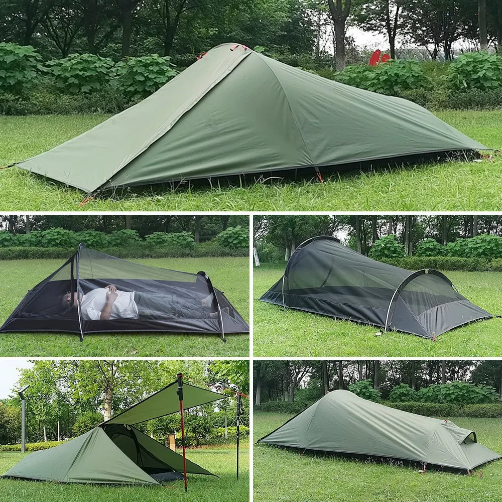 Tente de camping double-parois pour 1 personne 4 saisons 1,3kg Skyline Outdoors - Canopee