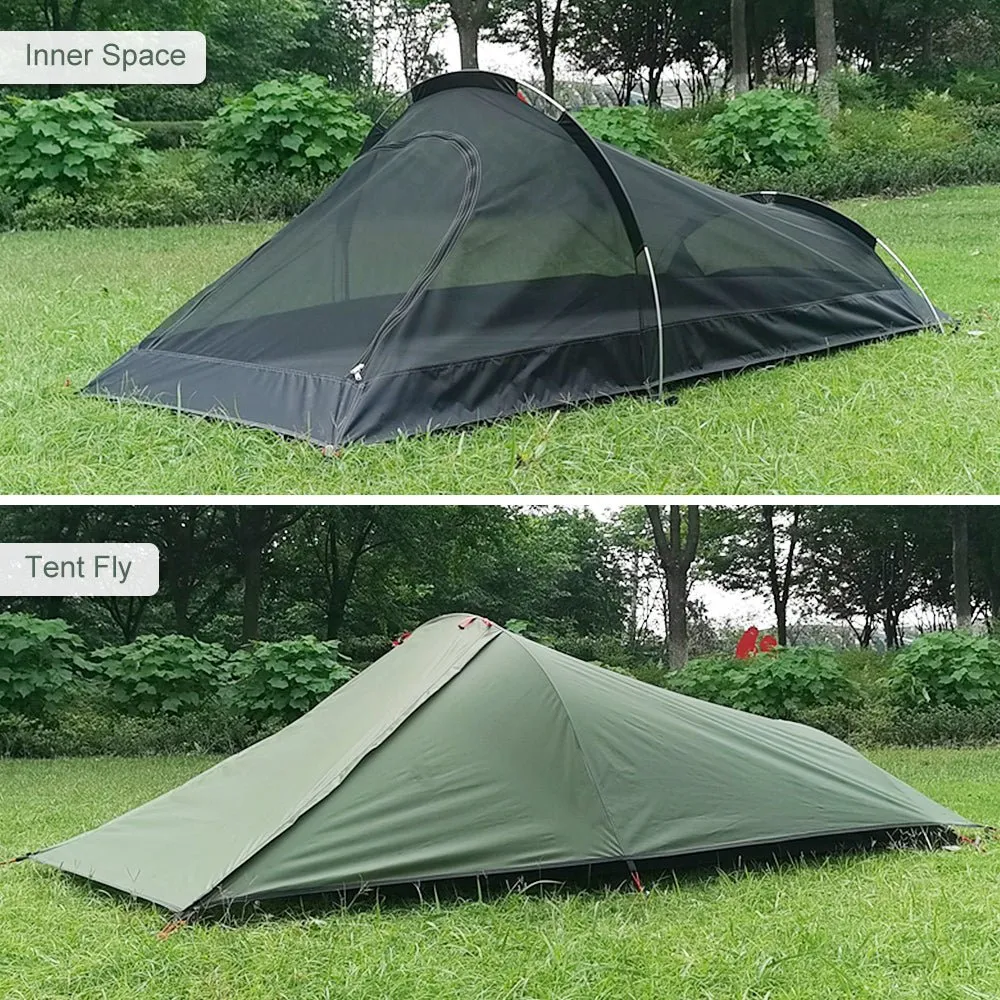 Tente de camping double-parois pour 1 personne 4 saisons 1,3kg Skyline Outdoors - Canopee