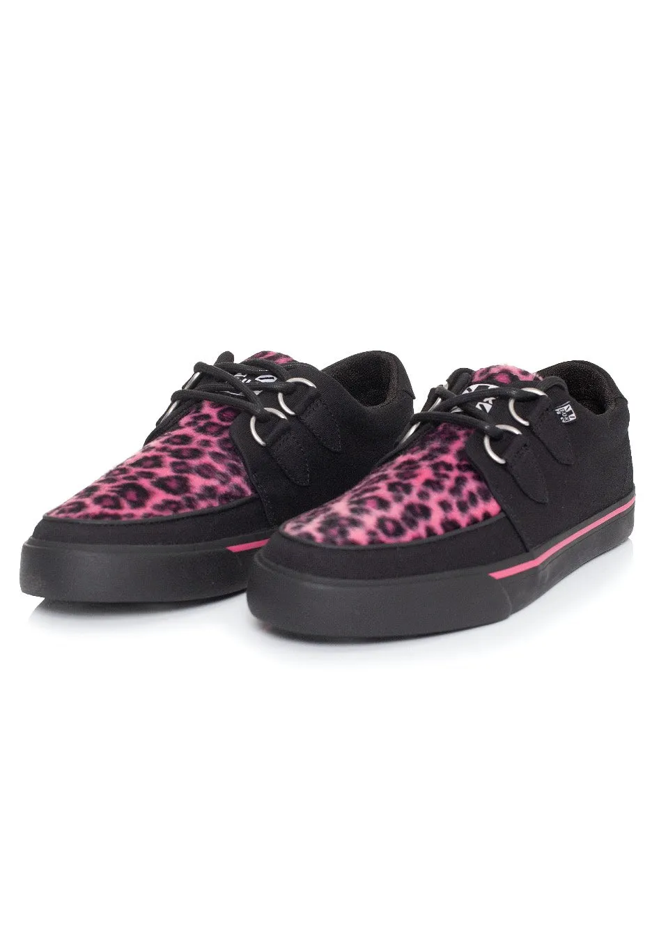 T.U.K. - VLK Creeper Sneaker Pink Leopard Vamp - Girl Shoes