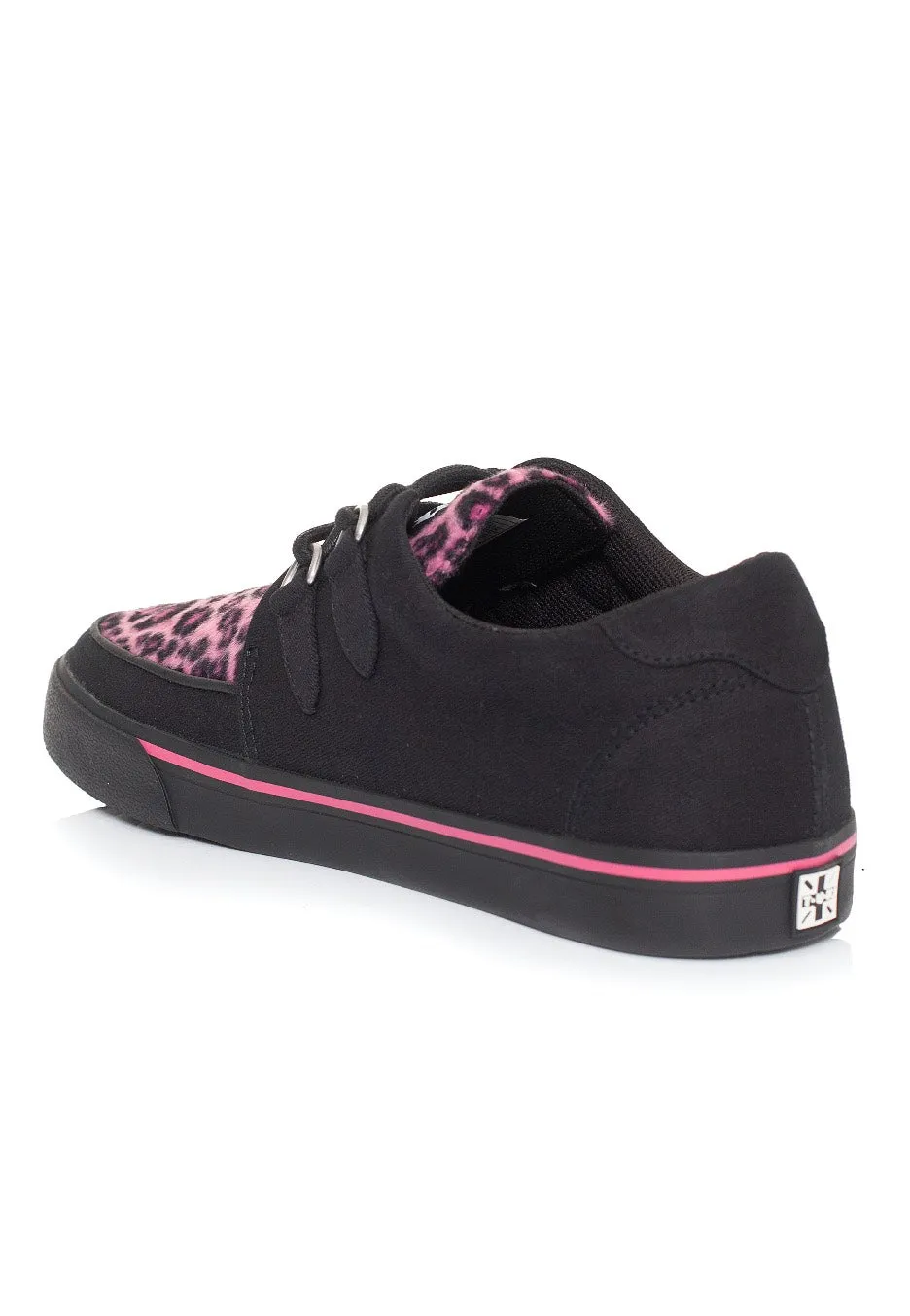 T.U.K. - VLK Creeper Sneaker Pink Leopard Vamp - Girl Shoes