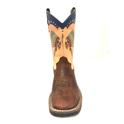 YOUTH KIDS POCONO WESTERN BOOTS SQUARE TOE 292-30Y-CTR