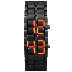 Youth sport watch waterproof electronic second generation binary LED