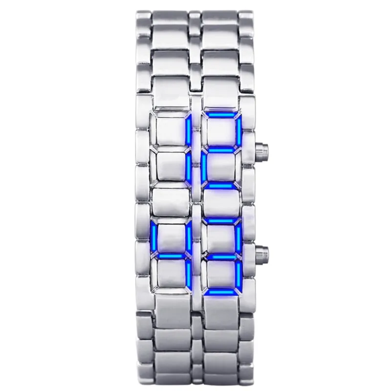 Youth sport watch waterproof electronic second generation binary LED