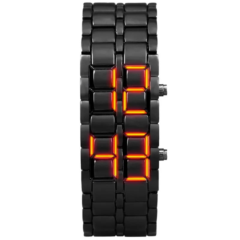 Youth sport watch waterproof electronic second generation binary LED